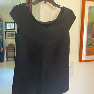 NWT Ann Taylor Off shoulder black shoulder top